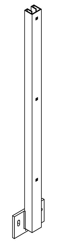 4S3OnkD48LjngU Pitzl Balkonsäule BSP C-Profil 50x40x3 mm Stirnseitig zum Andübeln feuerverzinkt Höhe