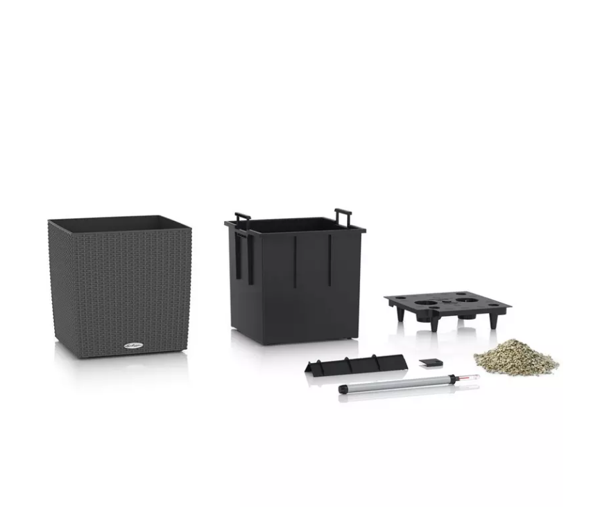 CUBE-Cottage-30-granit-2c0CFRG3MXz1j3 Lechuza CUBE Cottage 40 mokka Komplettset