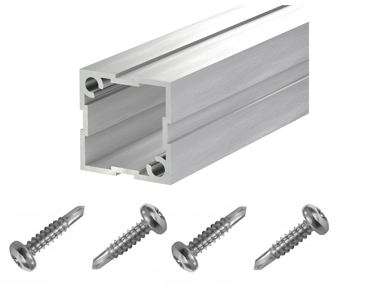 UK-Verbinder 200 mm Construct für Aluschiene 45x45 mm inkl. 4 Bohrschrauben MADE IN GERMANY