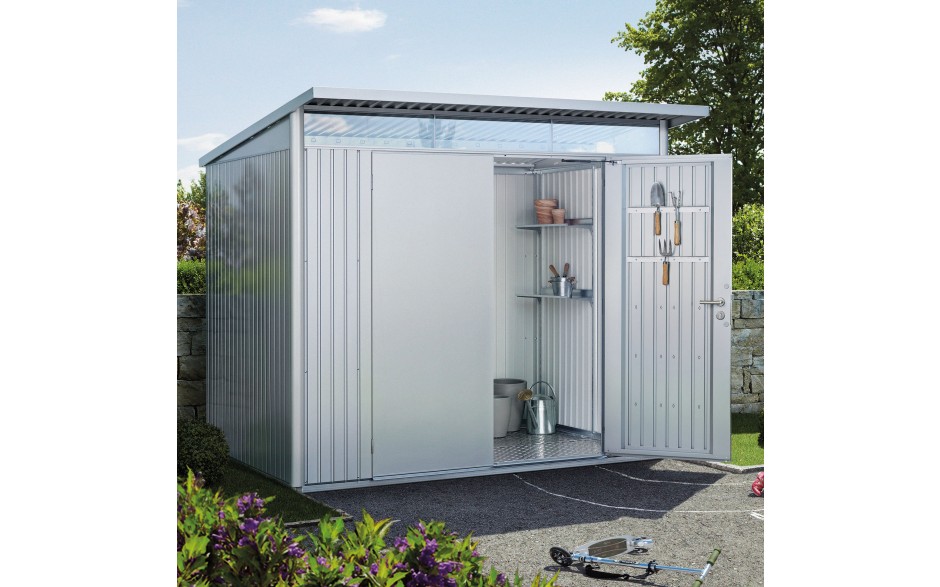 A8-D_silber Biohort Gerätehaus AvantGarde