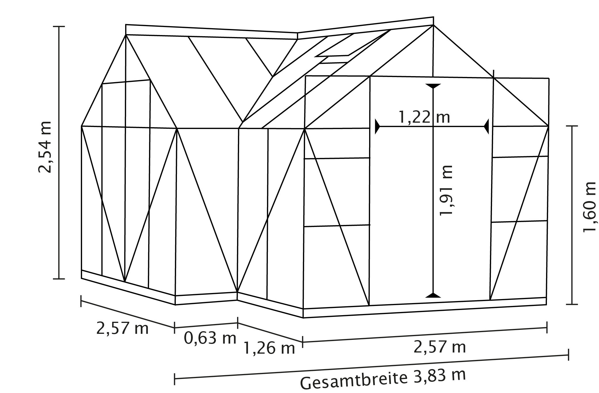 SK_GWH_Sirona_40002364_40002365_40002366_02 Gewächshaus Sirona ESG3mm, smaragd