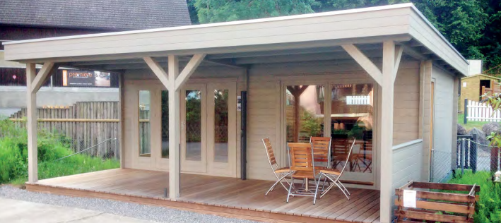 Kuba-2 Premium Gartenhaus Kuba