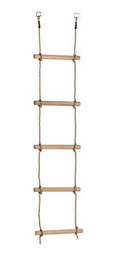 Strickleiter für Kinder Spielturm Klettern Leiter für Baumhaus Holzsprossen