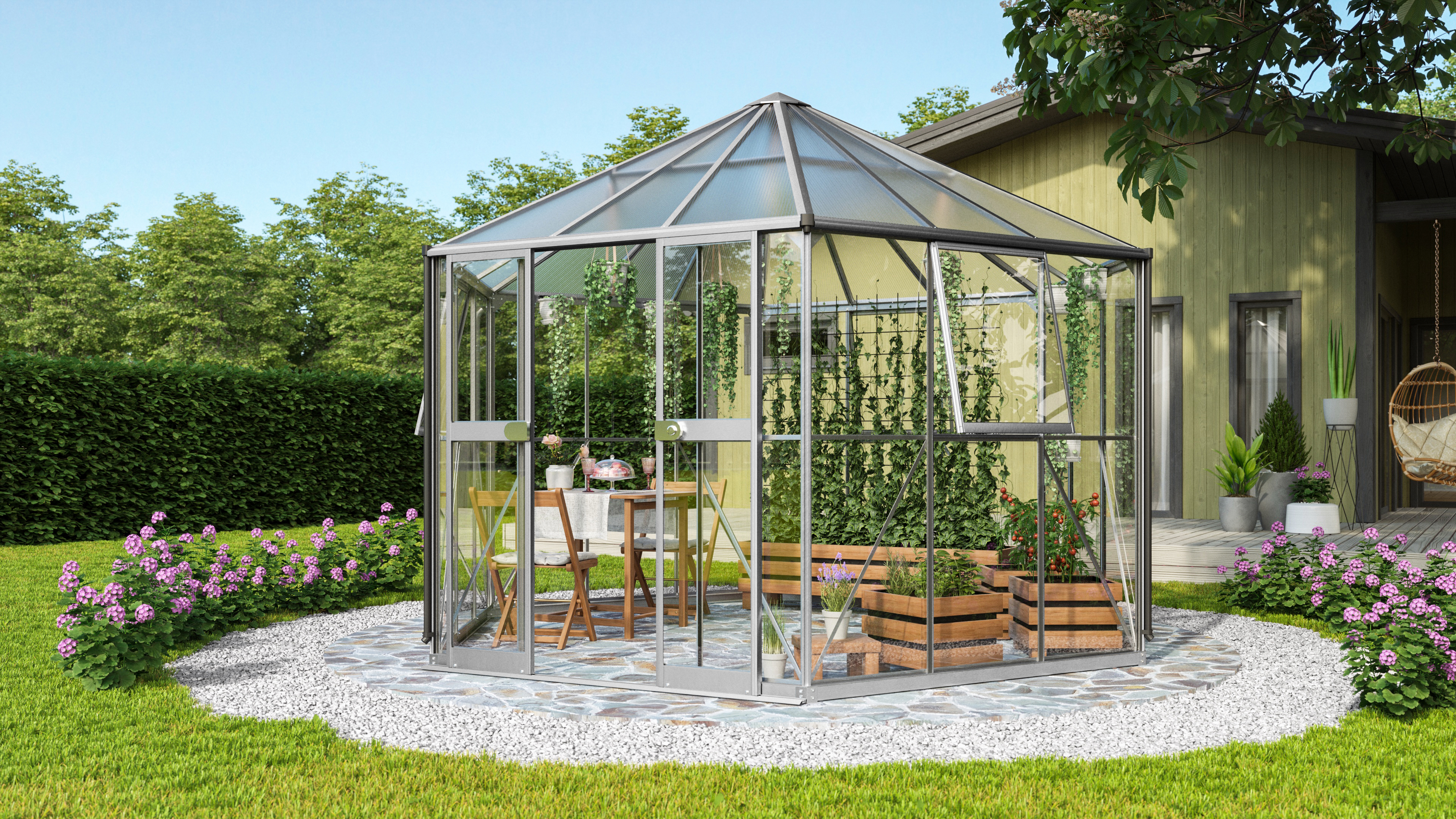 Gewächshaus Pi 9000 ESG/HKP