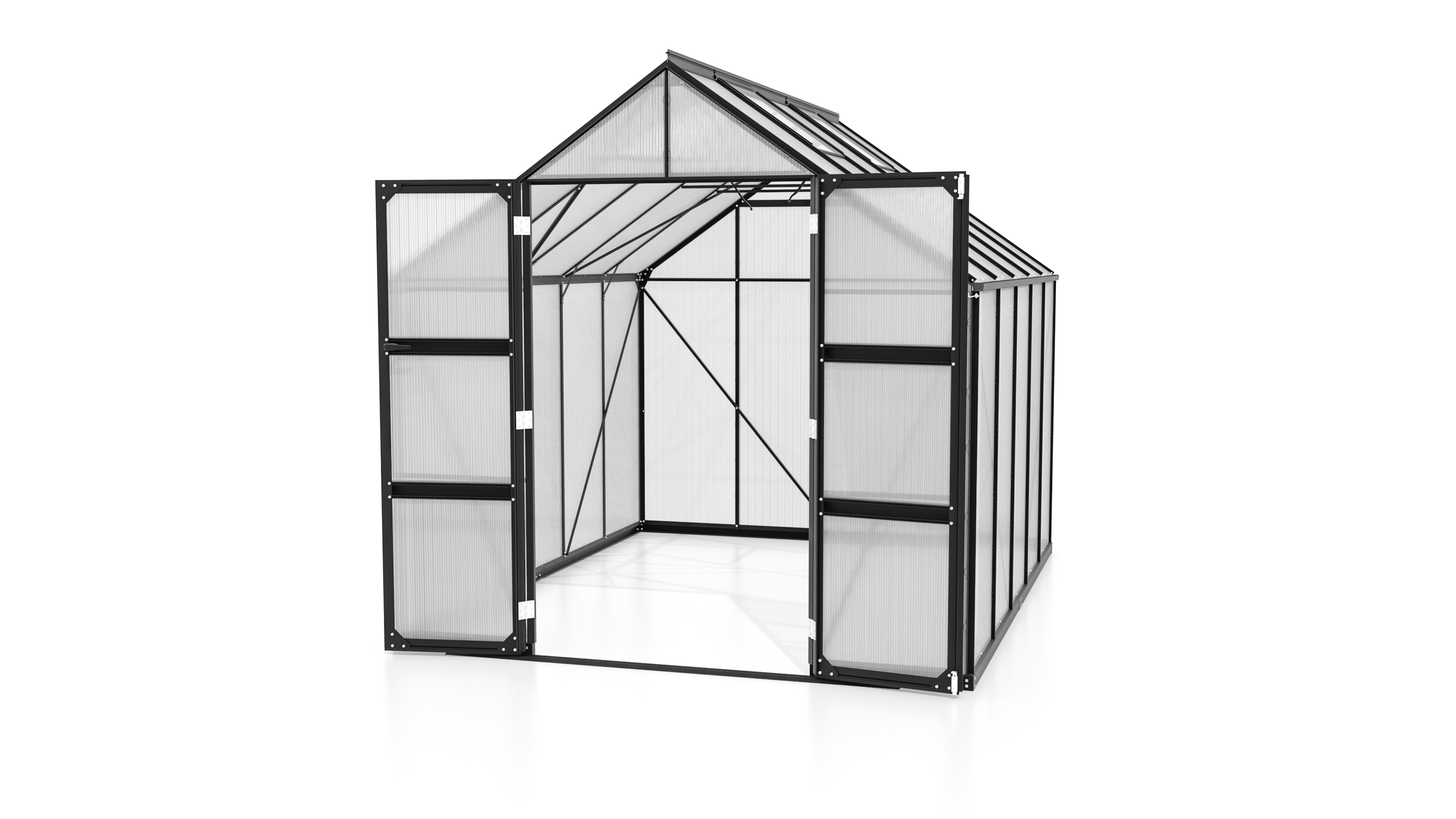 Gewächshaus Domus 8300 HKP4mm, schwarz