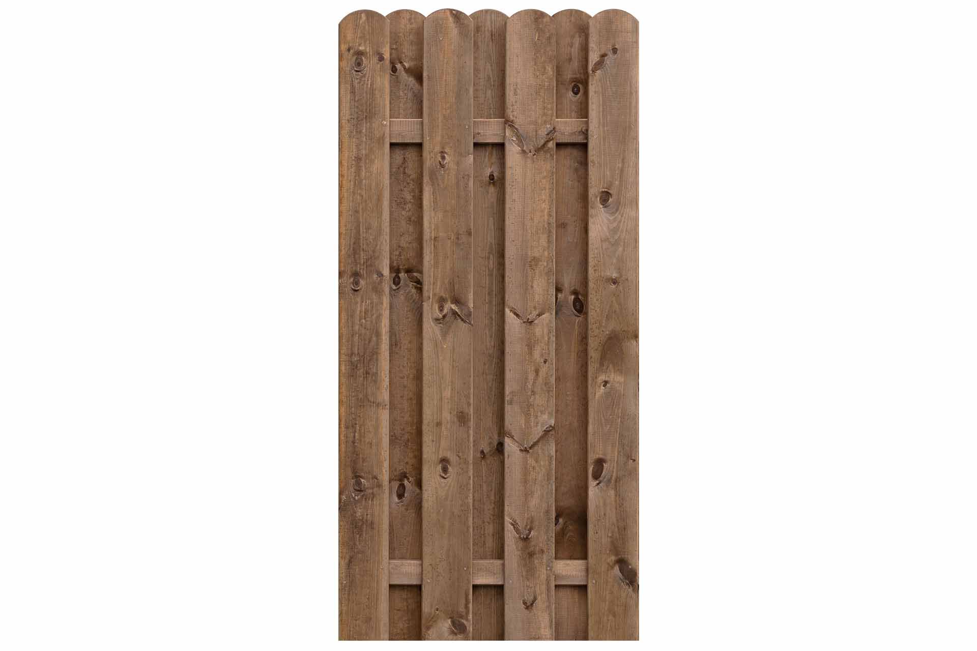 BOLEO-KDI-braun-90x180 Sichtschutz BOLEO Bohlen-Zaun 90x180 cm Kiefer KDI braun