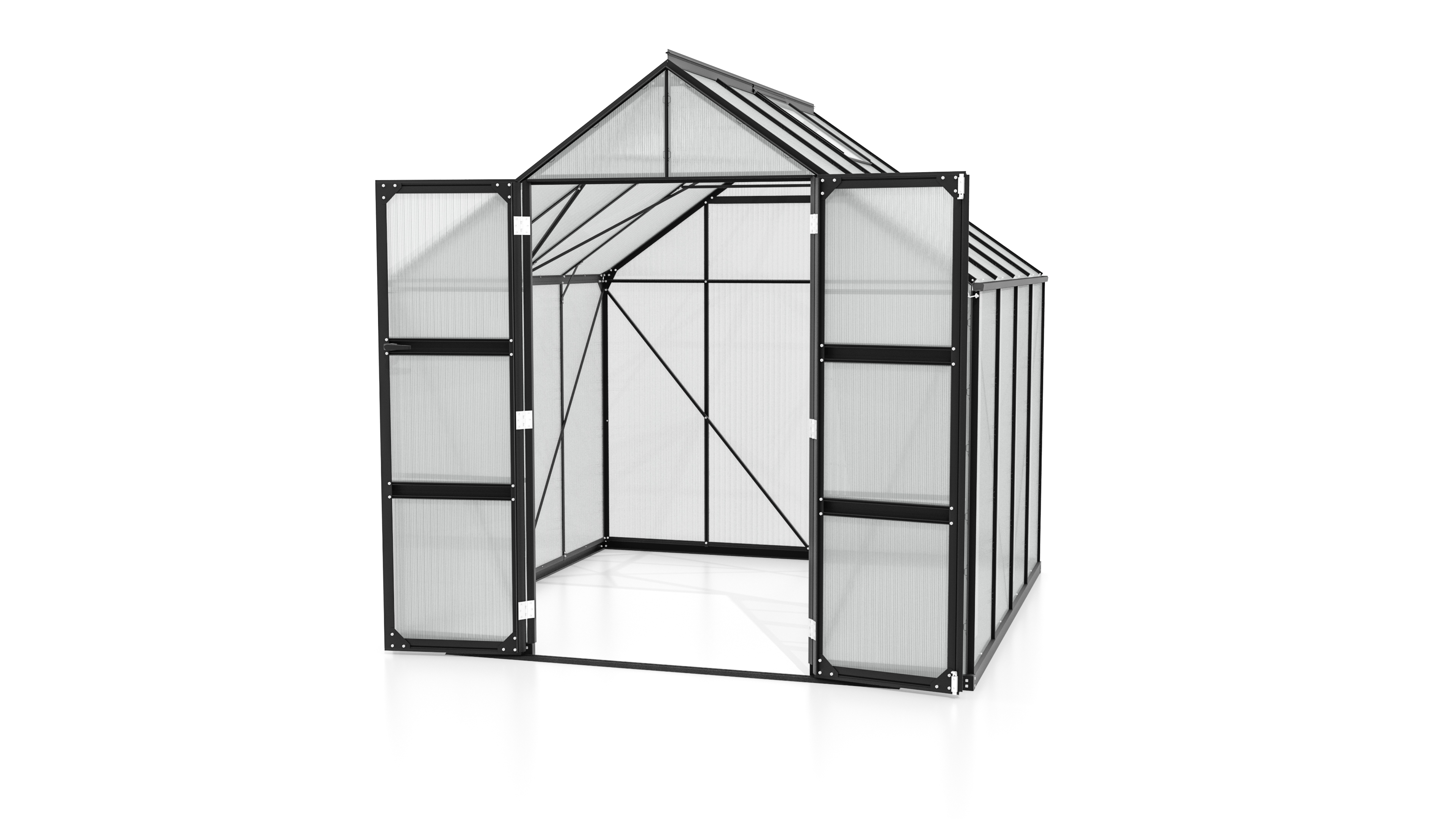 Gewächshaus Domus 6700 HKP4mm, schwarz