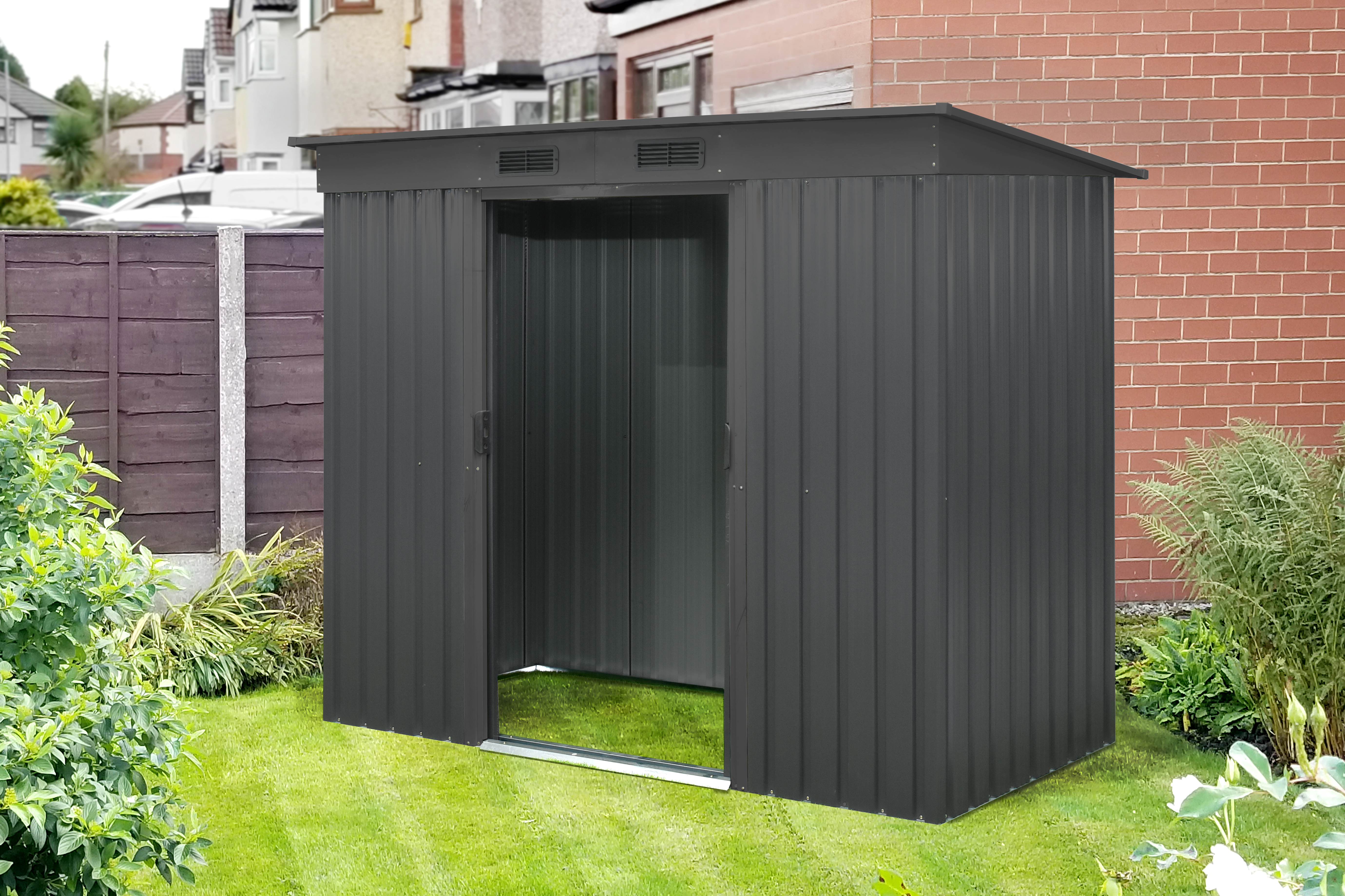 Gerätehaus Leipzig II 84, anthrazit matt