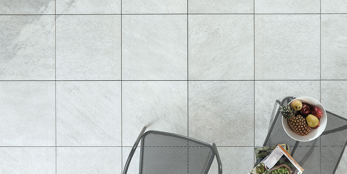 KERAMIKPLATTE COLOSSEO QUARZITE WHITE 60x60x2 cm FEINSTEINZEUG MODERN 0,72m², 2 STK.
