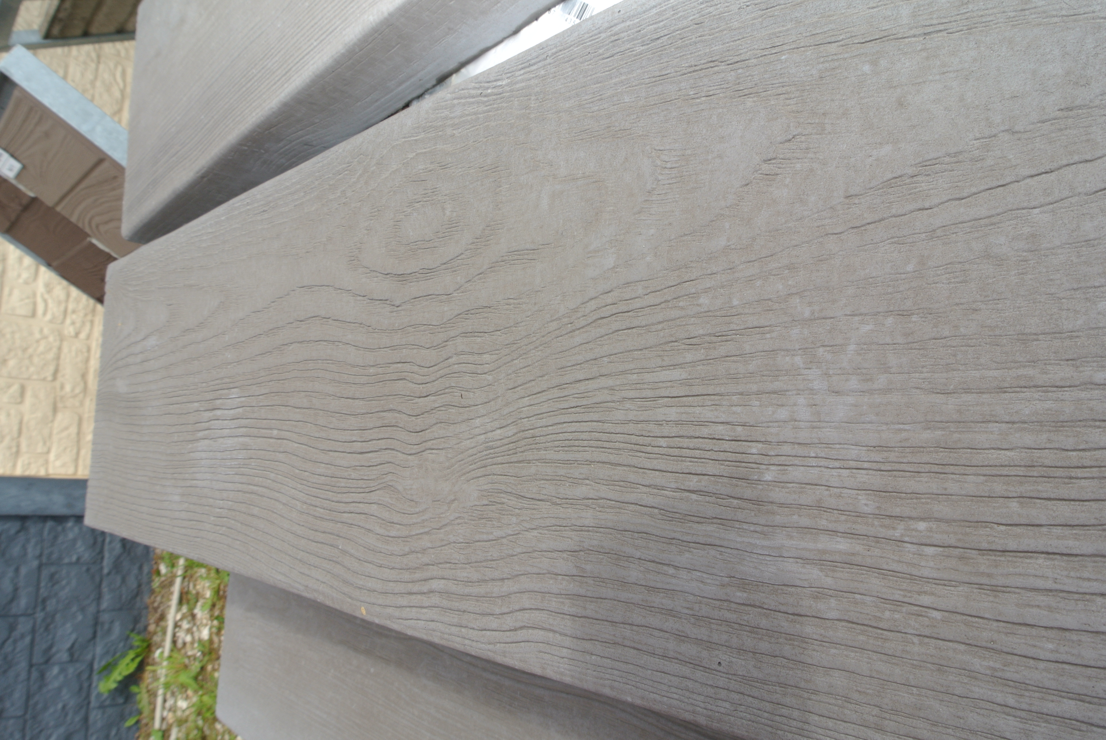 Beton Trittplatte anthrazit Holzoptik 79x20x5 cm