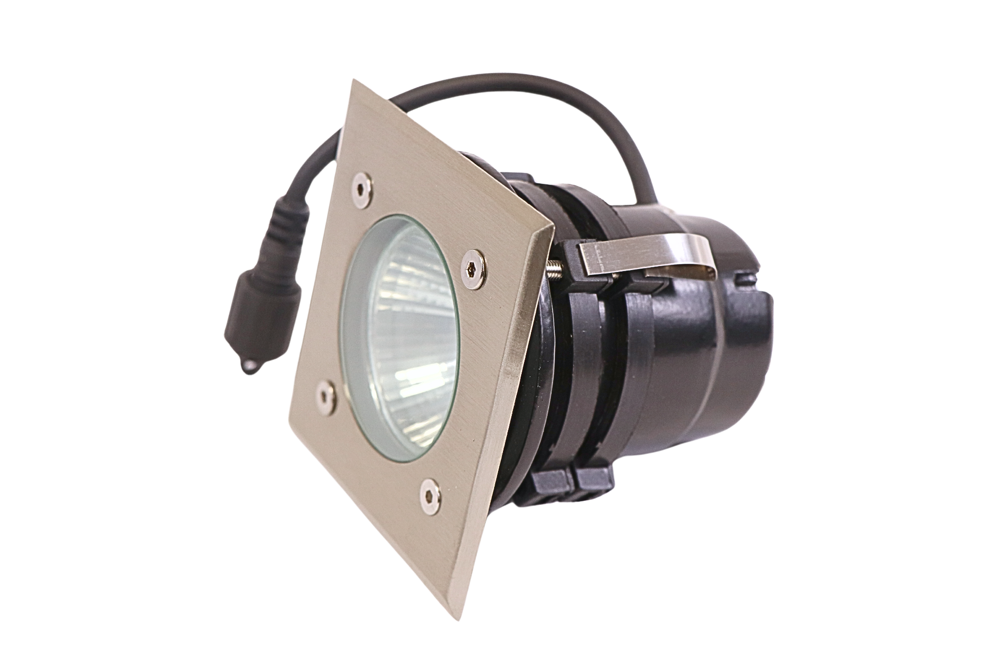 Easy Connect 65203 Edelstahl Einbaustrahler 10x10cm eckig kaltweiß IP67 Gartenbeleuchtung