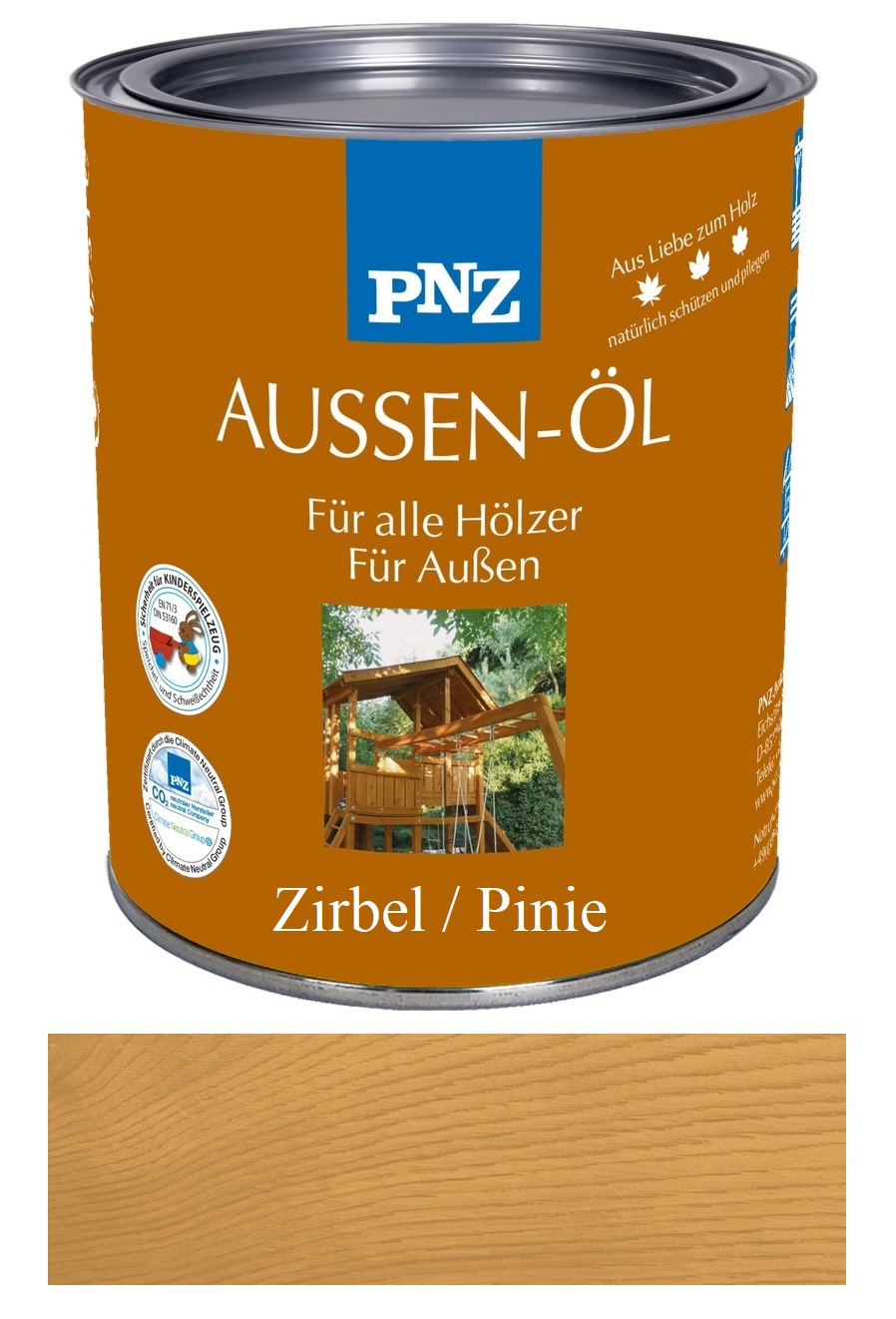 ZirbelHh8l0ImvKppTc PNZ Außenöl, Gebinde: 0.75L, Farbe: Zirbel / Pinie