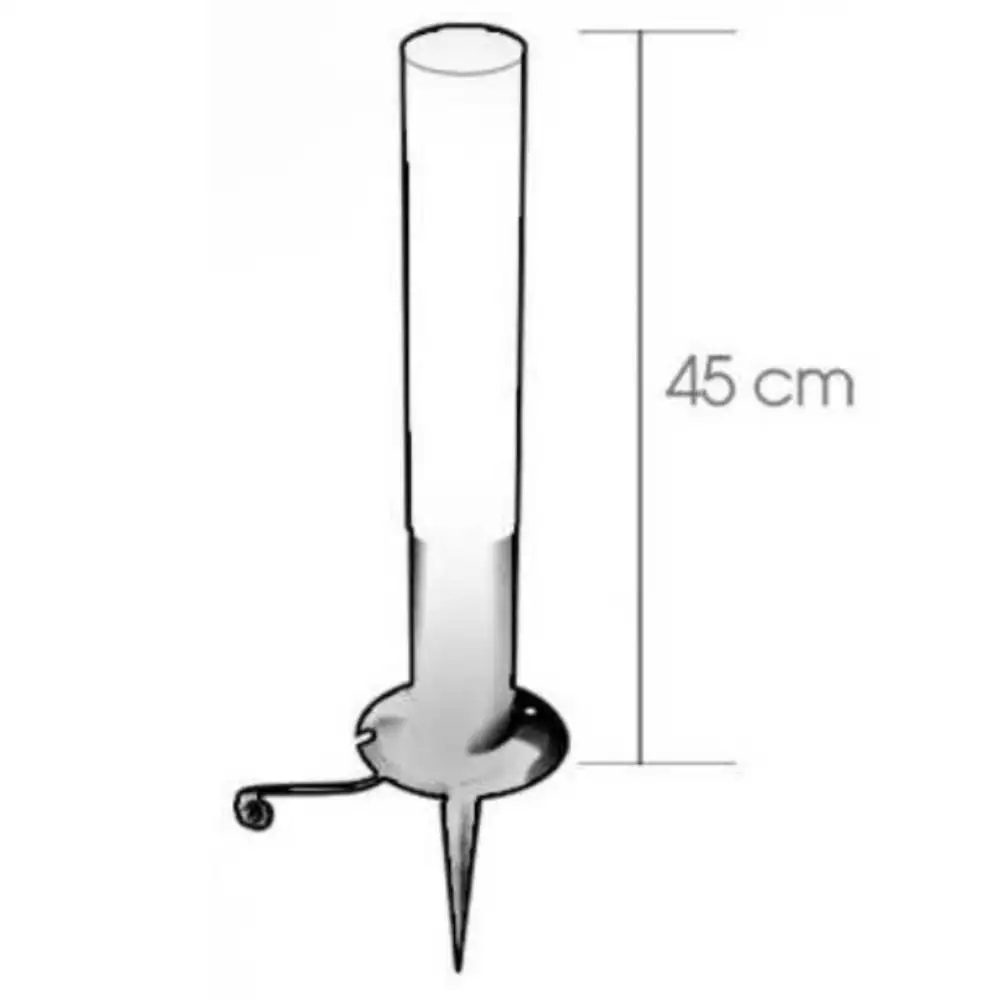 LED Wegeleuchte Edelstahl JEDI mit Erdspieß Ø 6 cm 45 cm hoch 