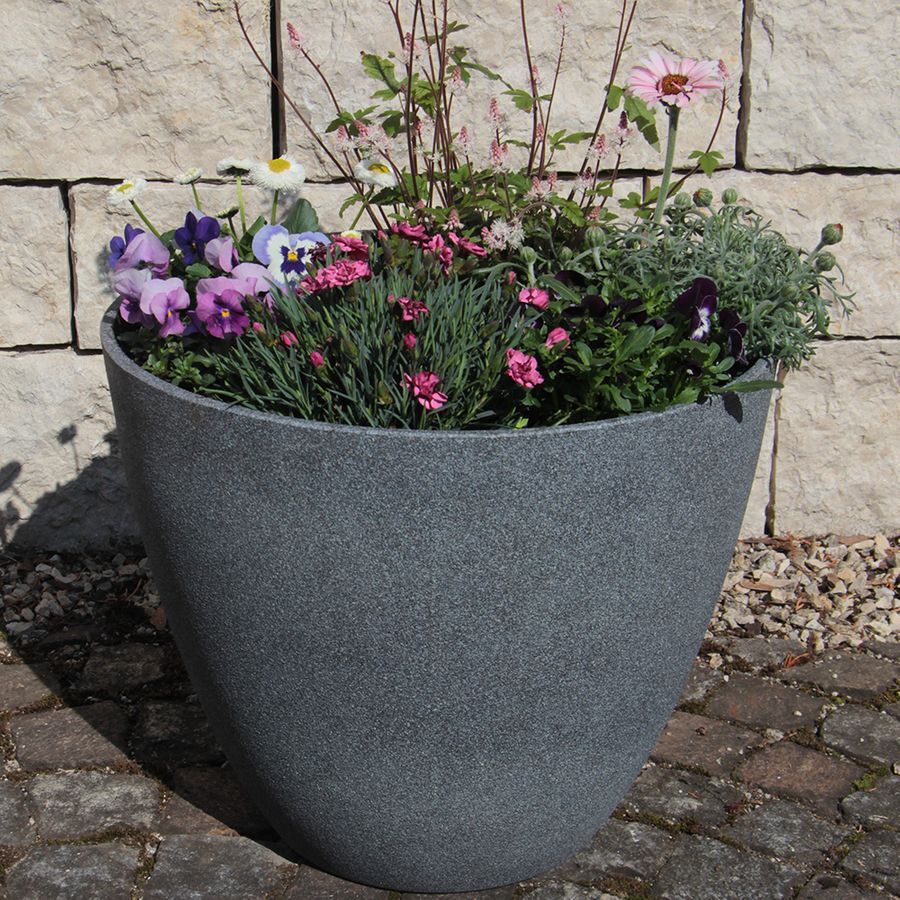 s-l1600xTqkvCrQIqXYM Pflanzkübel rund aus Kunststoff Pflanztopf für den Garten Blumentopf außen Übertopf
