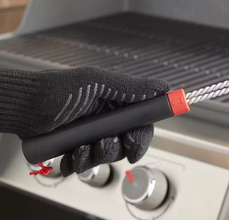 Weber-Dreiseitige-Grillbuerste-45-cm-4 Weber Dreiseitige Grillbürste, 45 cm