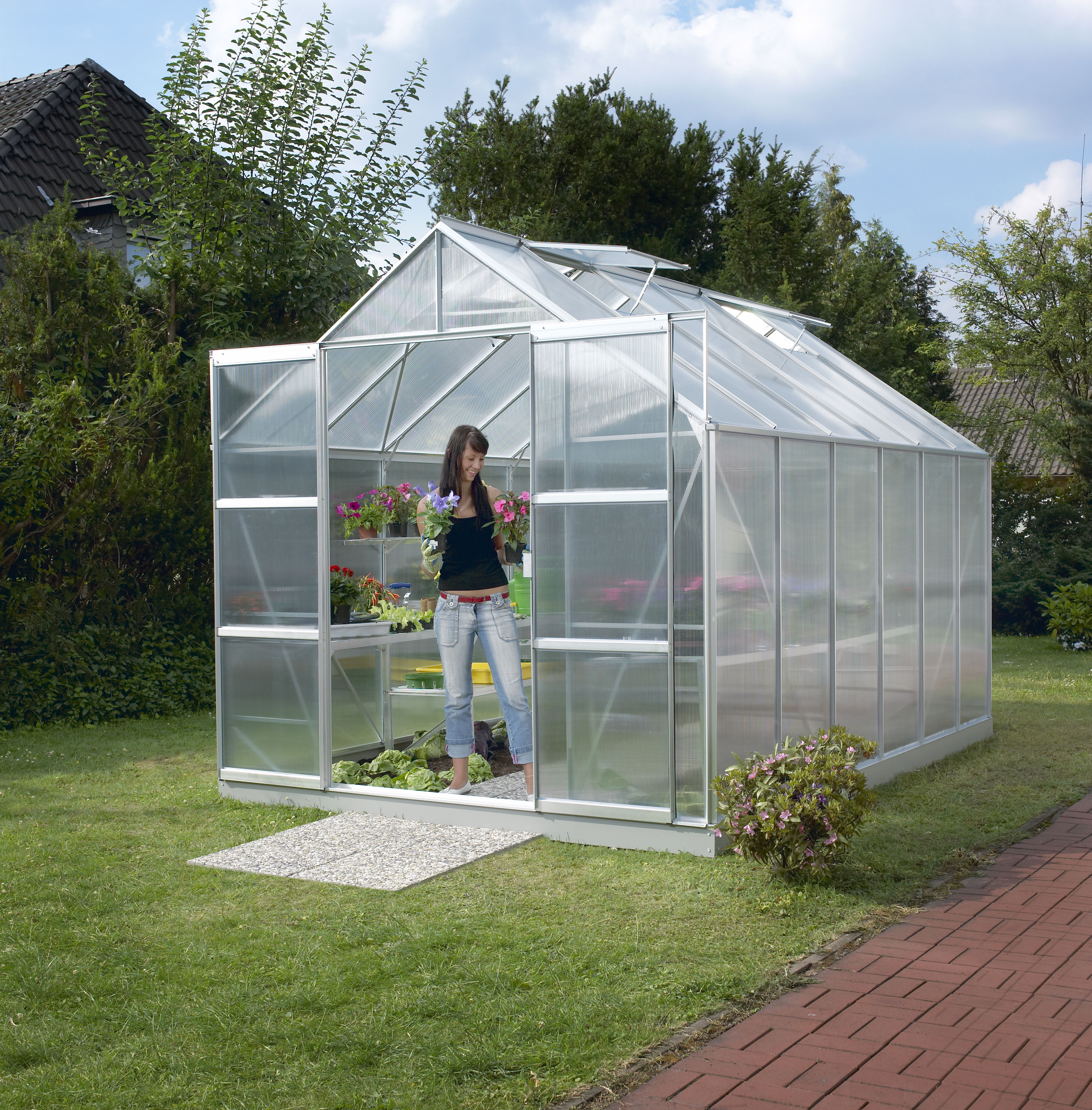 Gewächshaus Mars 9900 HKP 4mm, alu