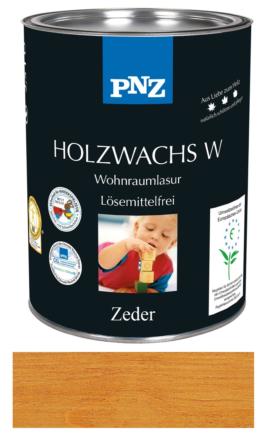PNZ Holzwachs W lösemittelfrei, Gebinde: 2.5L, Farbe: Zeder