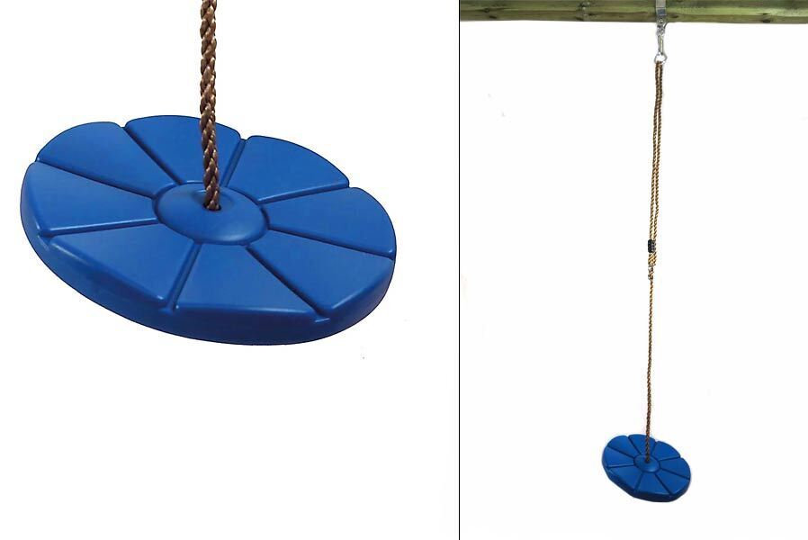 blau3 Tellerschaukel aus Kunststoff Affenschaukel Schaukelsitz Schaukelteller für Kinder Spielturm