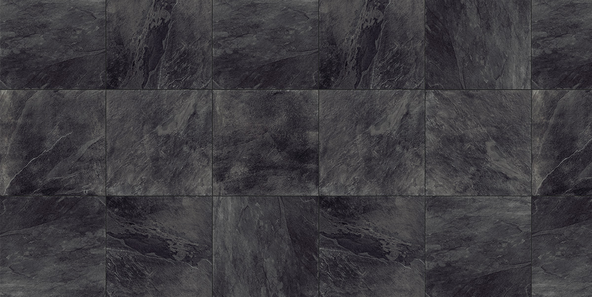 SUPER HARD KERAMIKPLATTE SLATE BLACK 60x60x3 cm FEINSTEINZEUG MODERN 15,84 m², 44 STK.