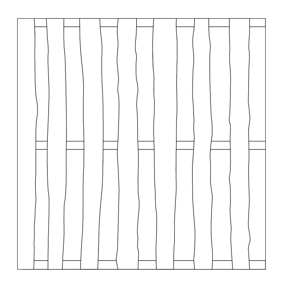 NATURA-180x180QQ10DJVPxdeaS Sichtschutz NATURA Bohlen-Zaun 180x180 cm Kiefer KDI grau