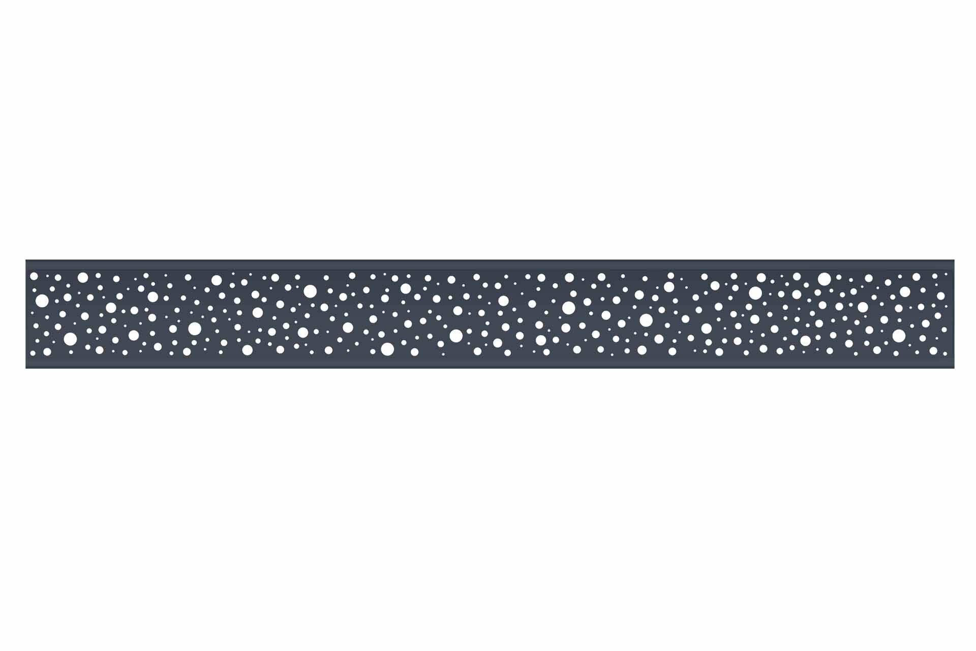 ASTRO-anthrazit ALU-Design-Inlay ASTRO anthrazit für WPC-Steckzaun