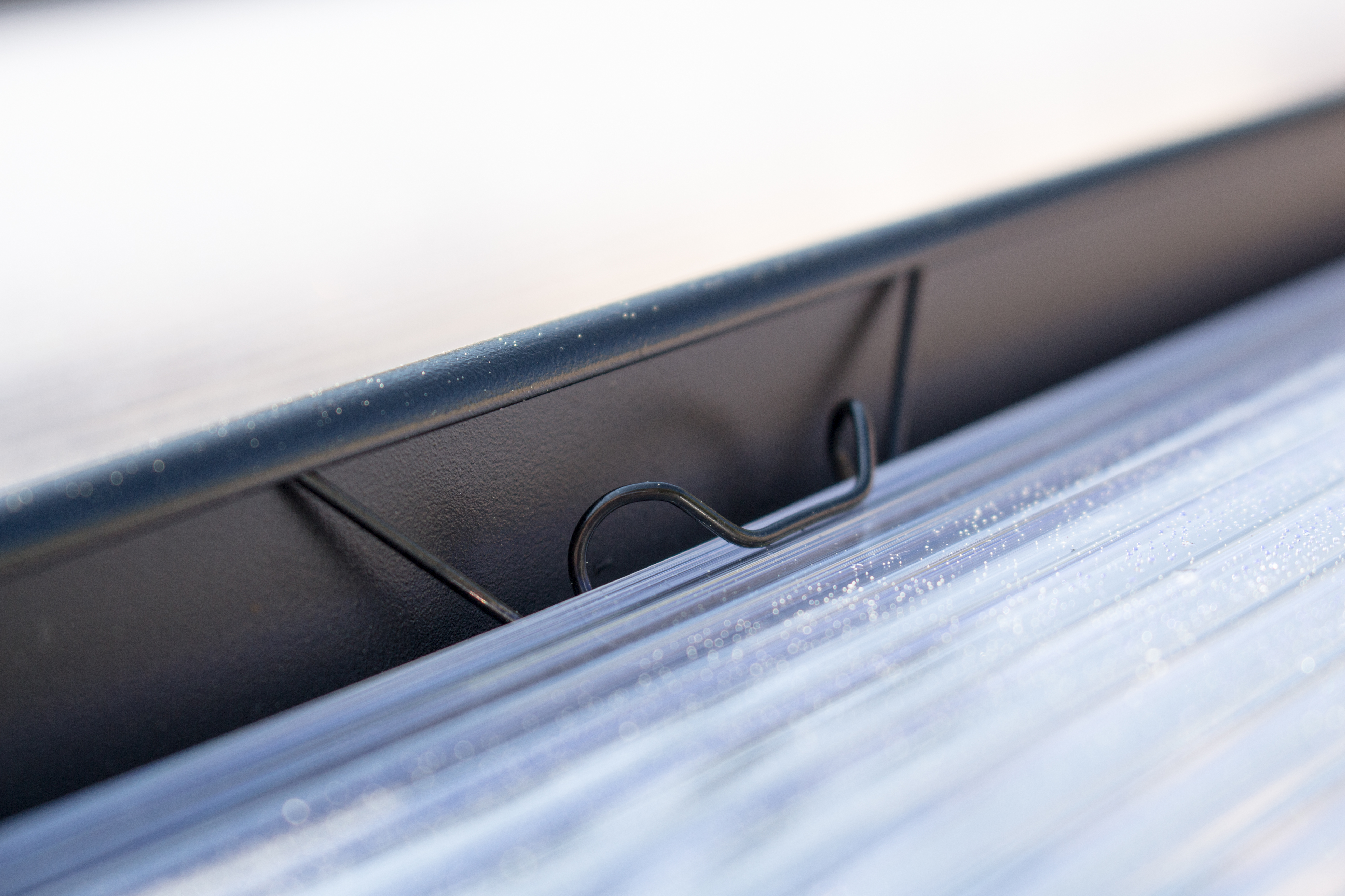 Glasfederklammern, 20 Stück, schwarz