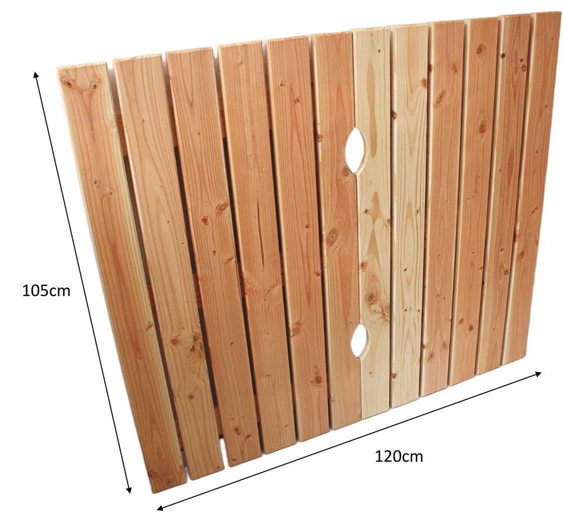 Laerche-1-H105xB120cmFPWHpXpAI64ex Sandkastendeckel Bulle aus Lärchenholz Holzdeckel Abdeckung