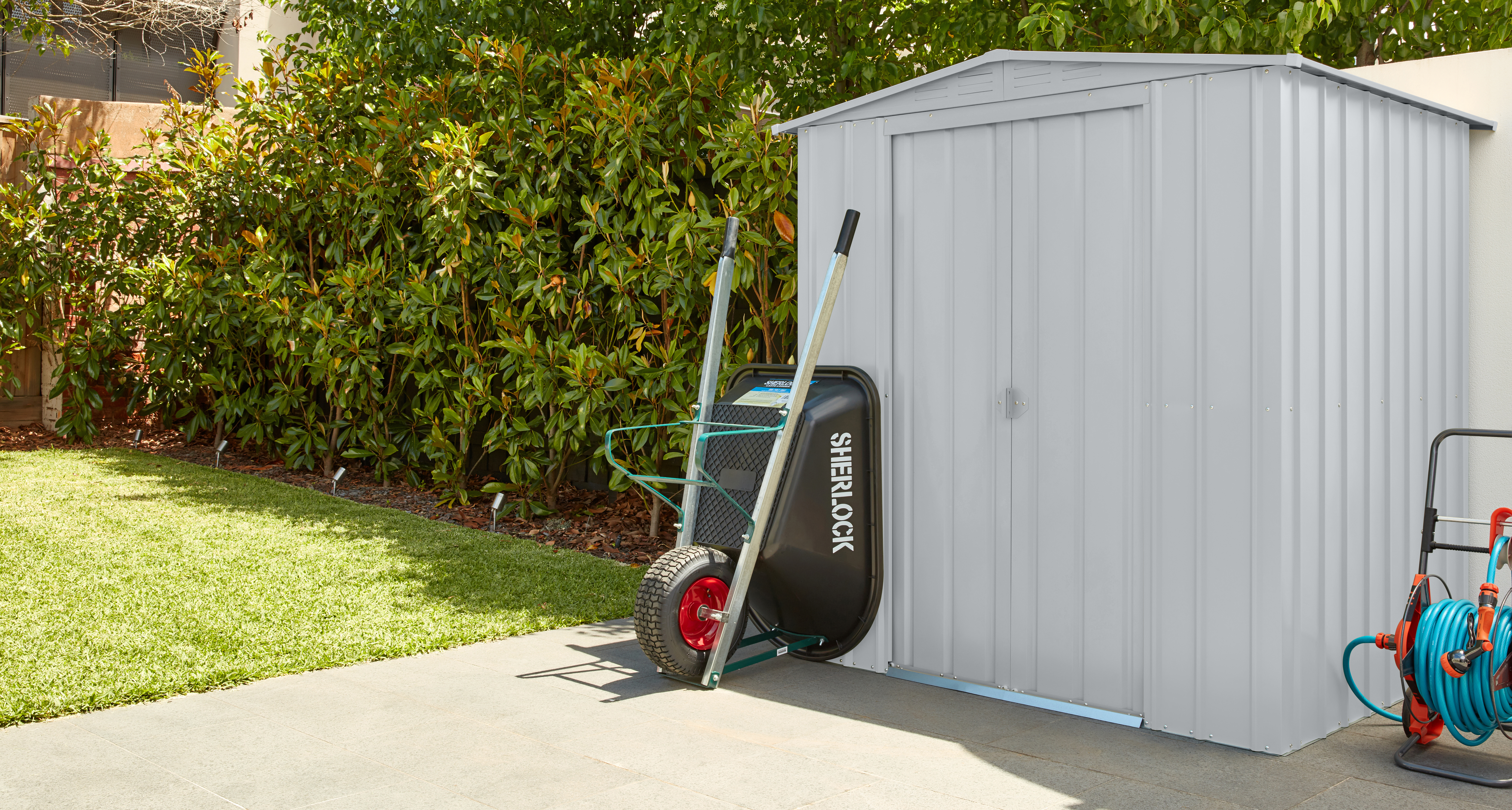 Gerätehaus Gartenmanager "Dream" 65, silber metallic