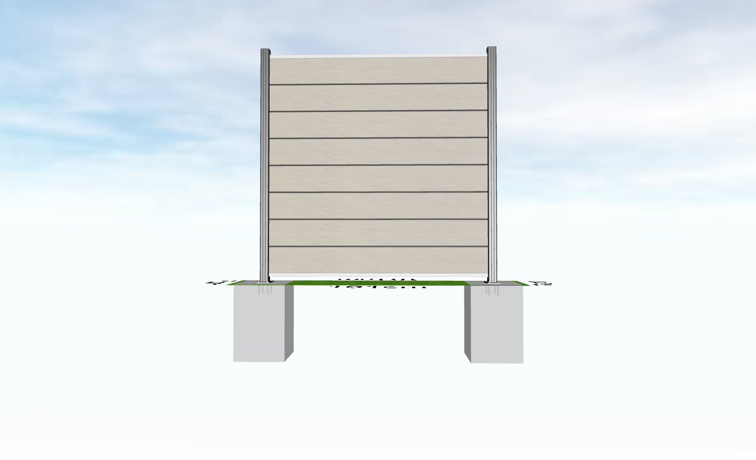 Delta-Planer-22 Designleisten ALU 7er-Spar-Set anthrazit für WPC-Steckzaun