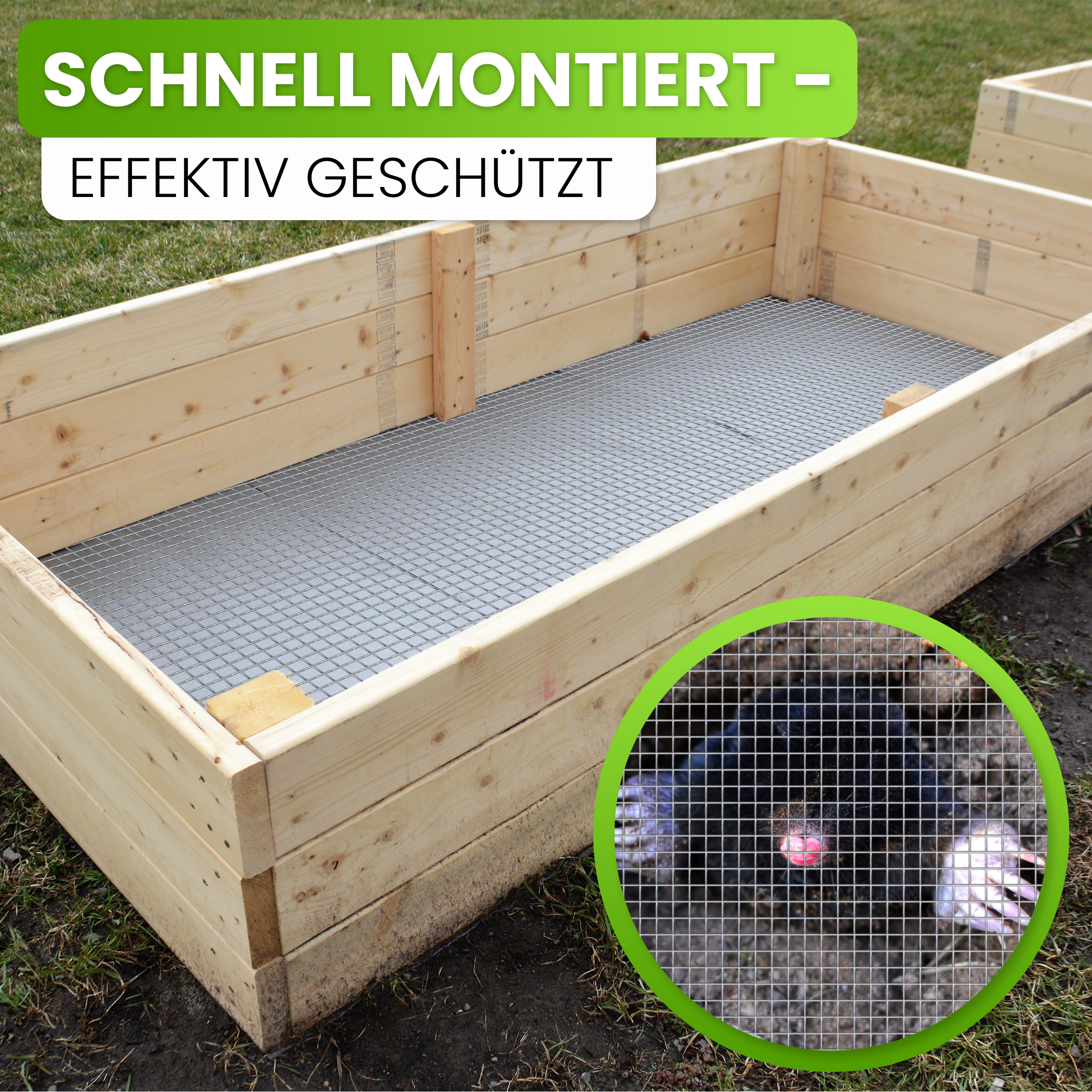 Mausgitter Wühlmausgitter für Hochbeet von Gartenwelt Riegelsberger
