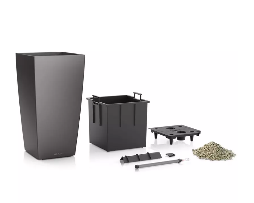 CUBICO-40-taupe-hochglanz-1YWkQg3Pku4hJD Lechuza CUBICO 40 schwarz hochglanz Komplettset