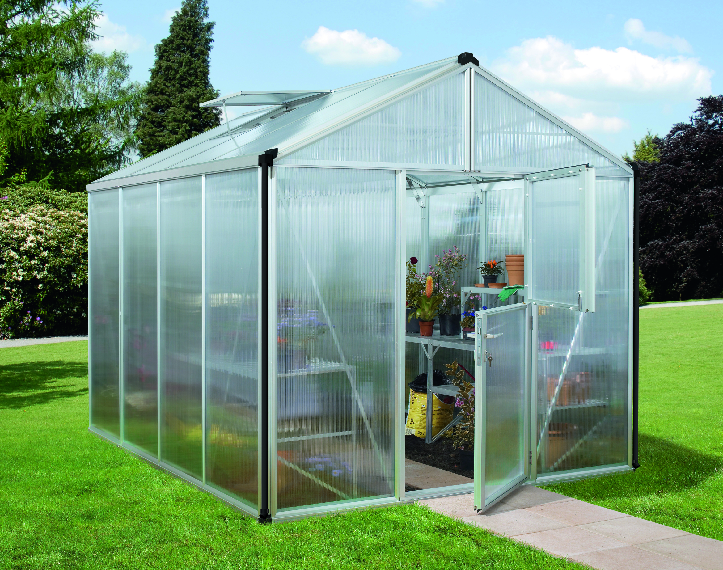 Gewächshaus Zeus 8100 HKP 10mm, alu