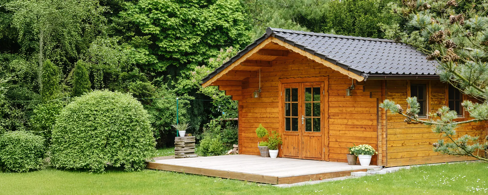 Gartenhaus_Kategorie Ferienhaus aus Holz