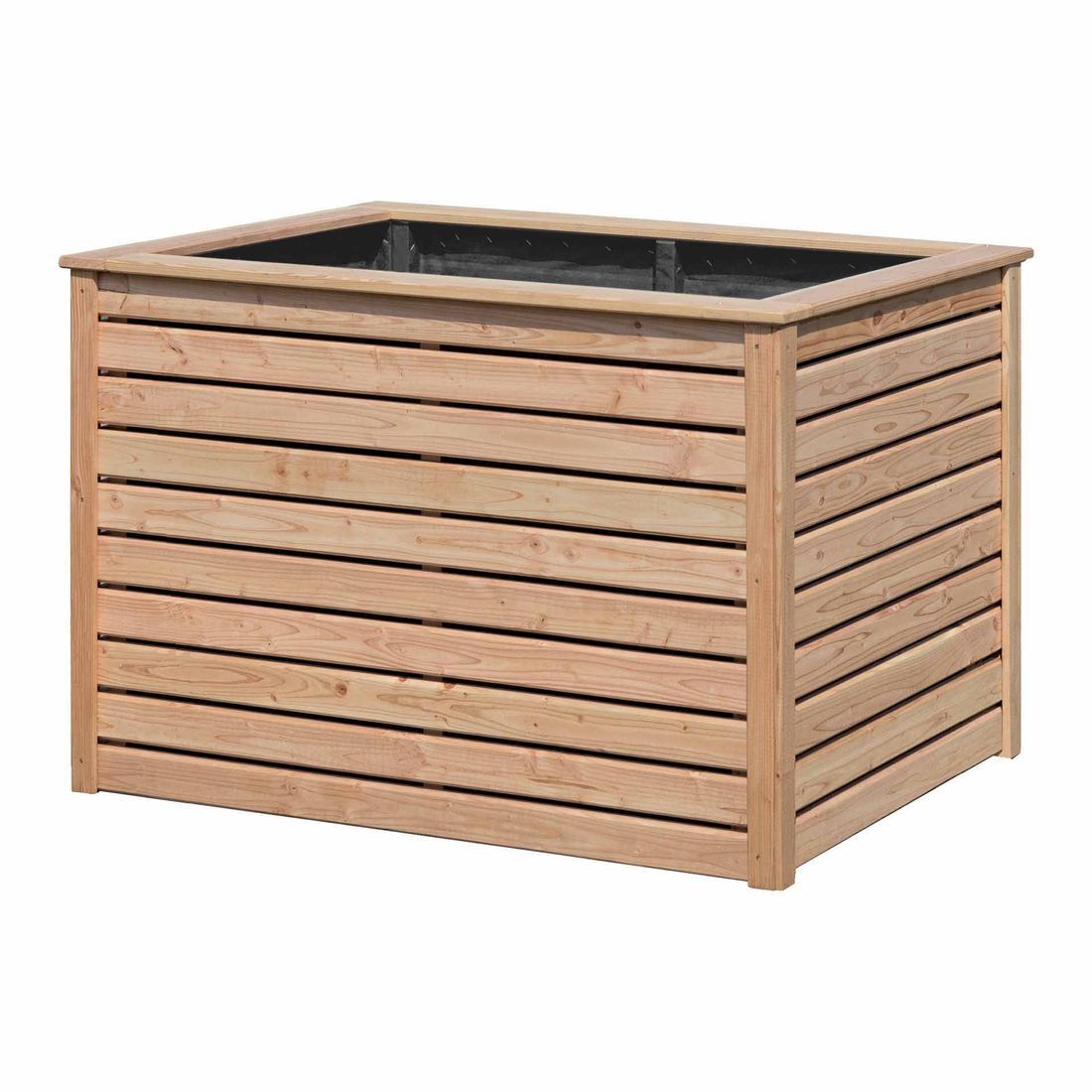 s-l16001JL54aJj3OYPT Hochbeet L125 x H80 cm aus Lärchenholz 25x70 mm Pflanzkasten Kräuterbeet Garten