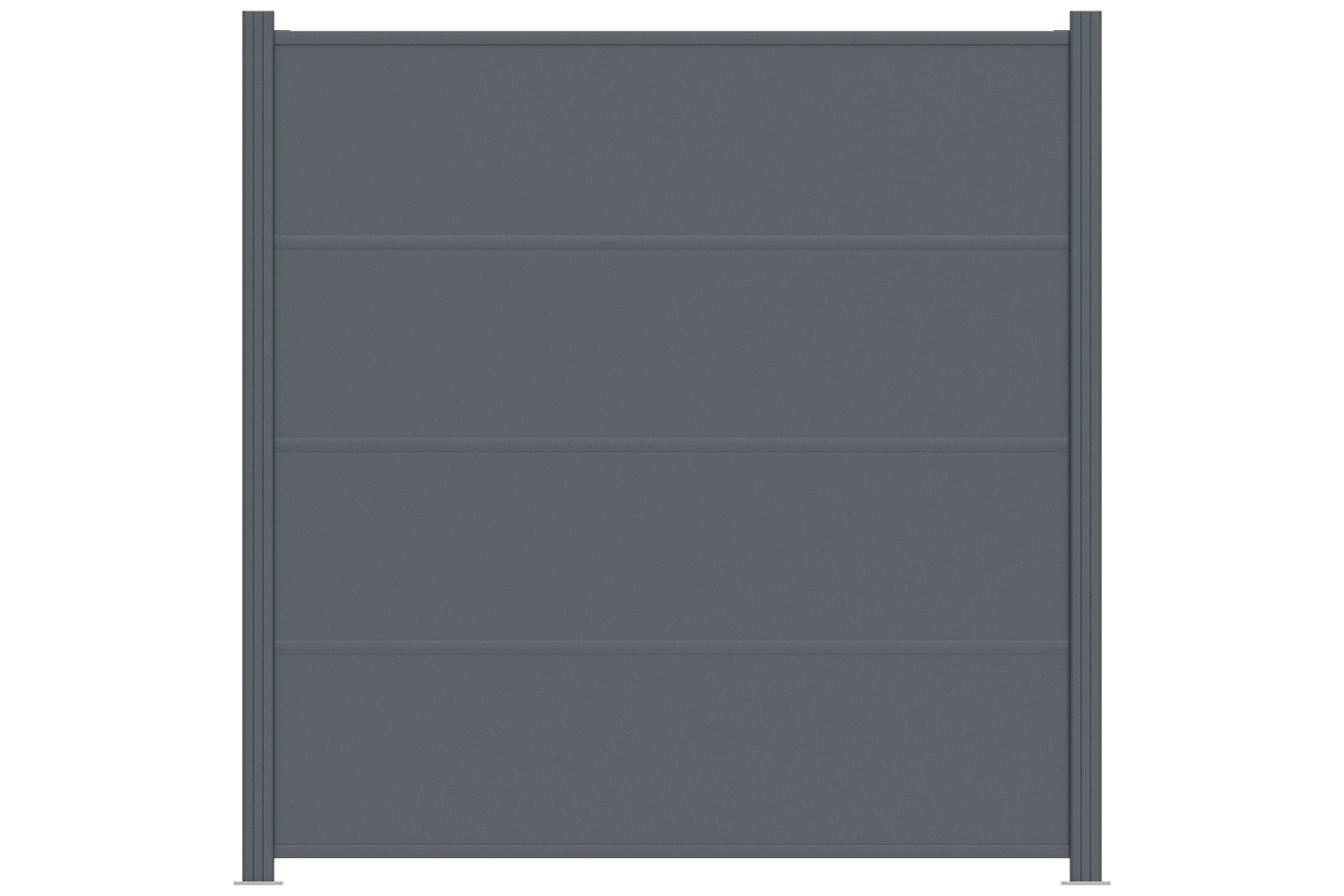 180x180-anthrazit Sichtschutz EASY-BOARDS ACP Steckzaun anthrazit 4er-Set