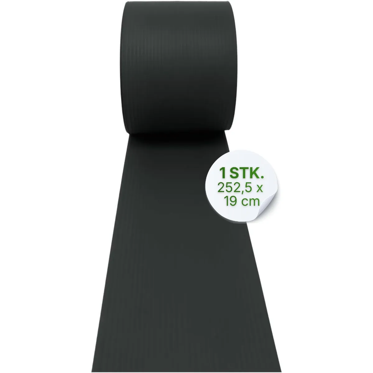 Hart-PVC Sichtschutzstreifen anthrazit 2525×190×1,35 mm Doppelstabmatten