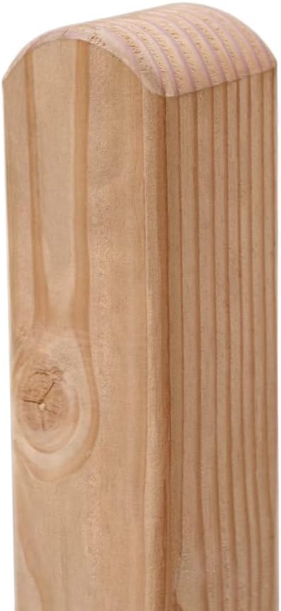 SINA Zaunpfosten Lärche natur Kopf gerundet 9x9x190 cm Kantholz Pfosten Typ A