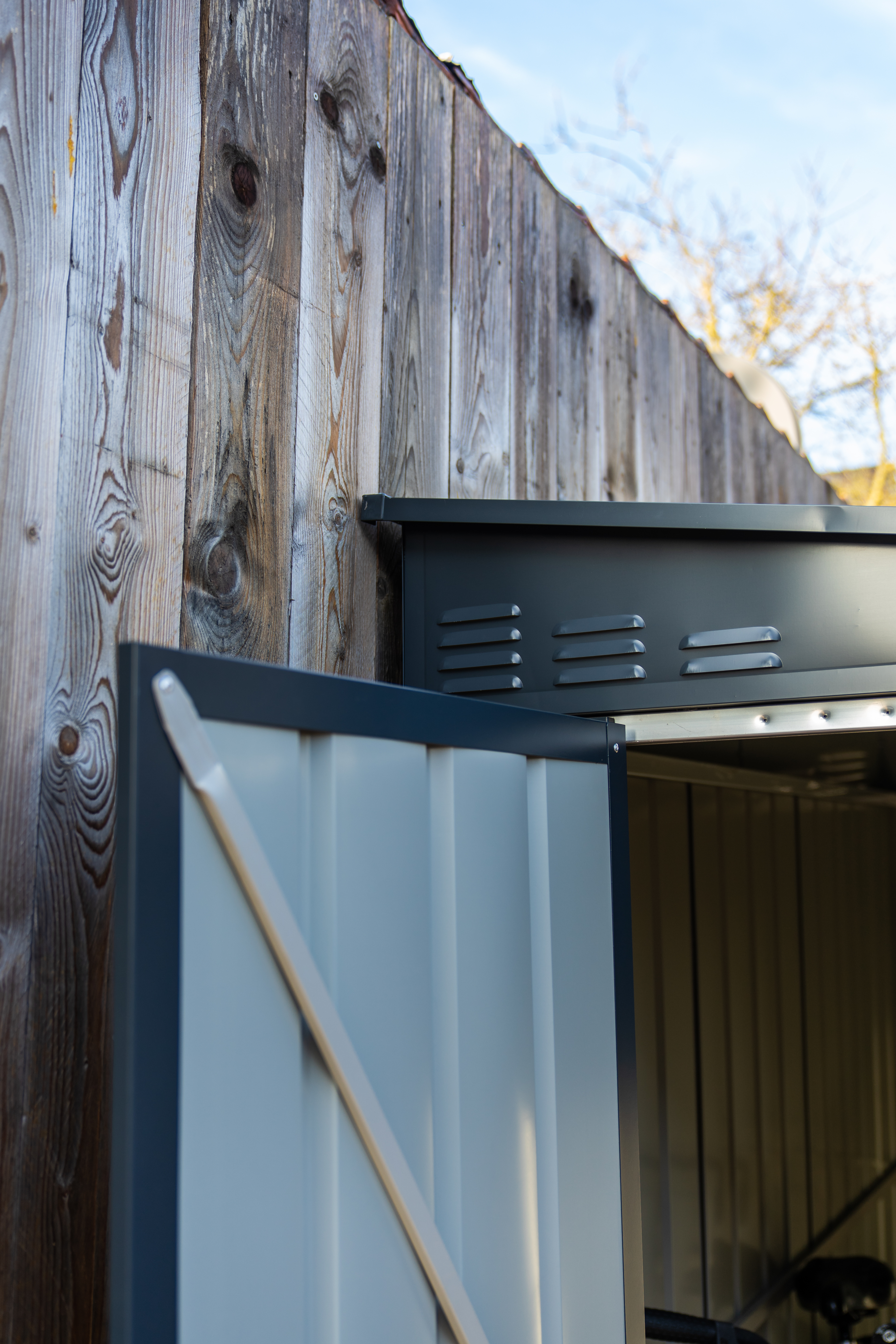 Gerätehaus Wand-Zierde „LeanTo“ 56 H178, anthrazit