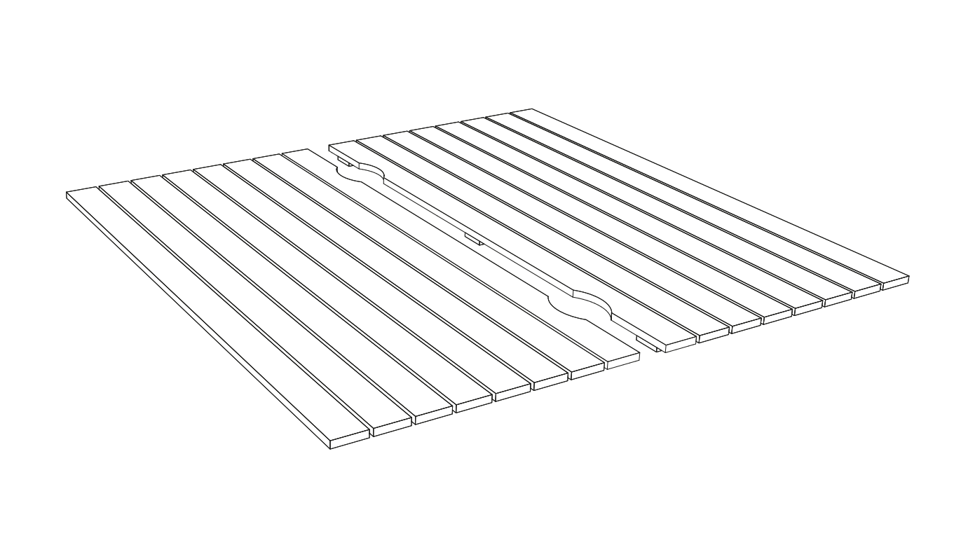 Holzdeckel 158x157 cm für Sandkasten 180x180 cm Abdeckung imprägniert