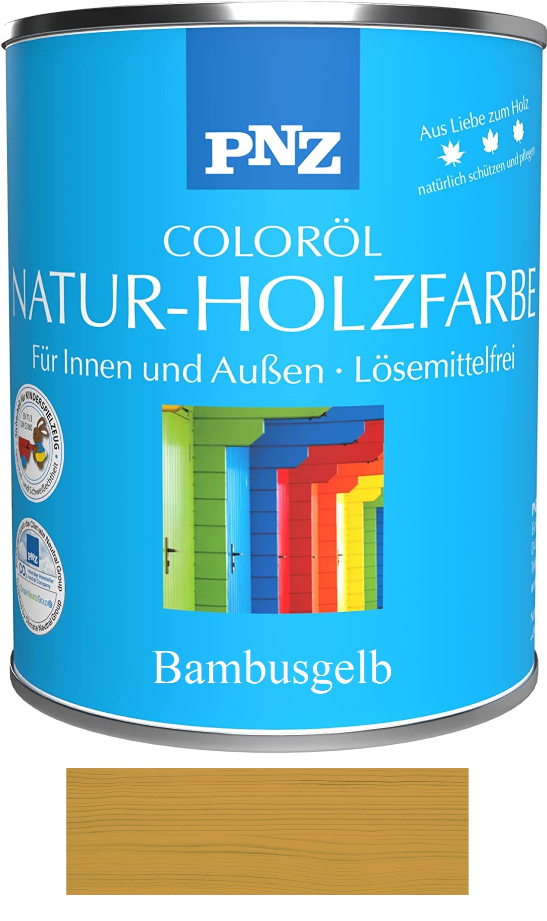 Bambusgelb PNZ Natur-Holzfarbe Coloröl, Gebinde: 0.75L, Farbe: Bambusgelb