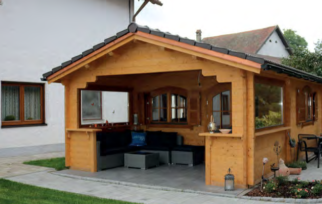 Tennessee-1 Premium Gartenhaus Tennesse