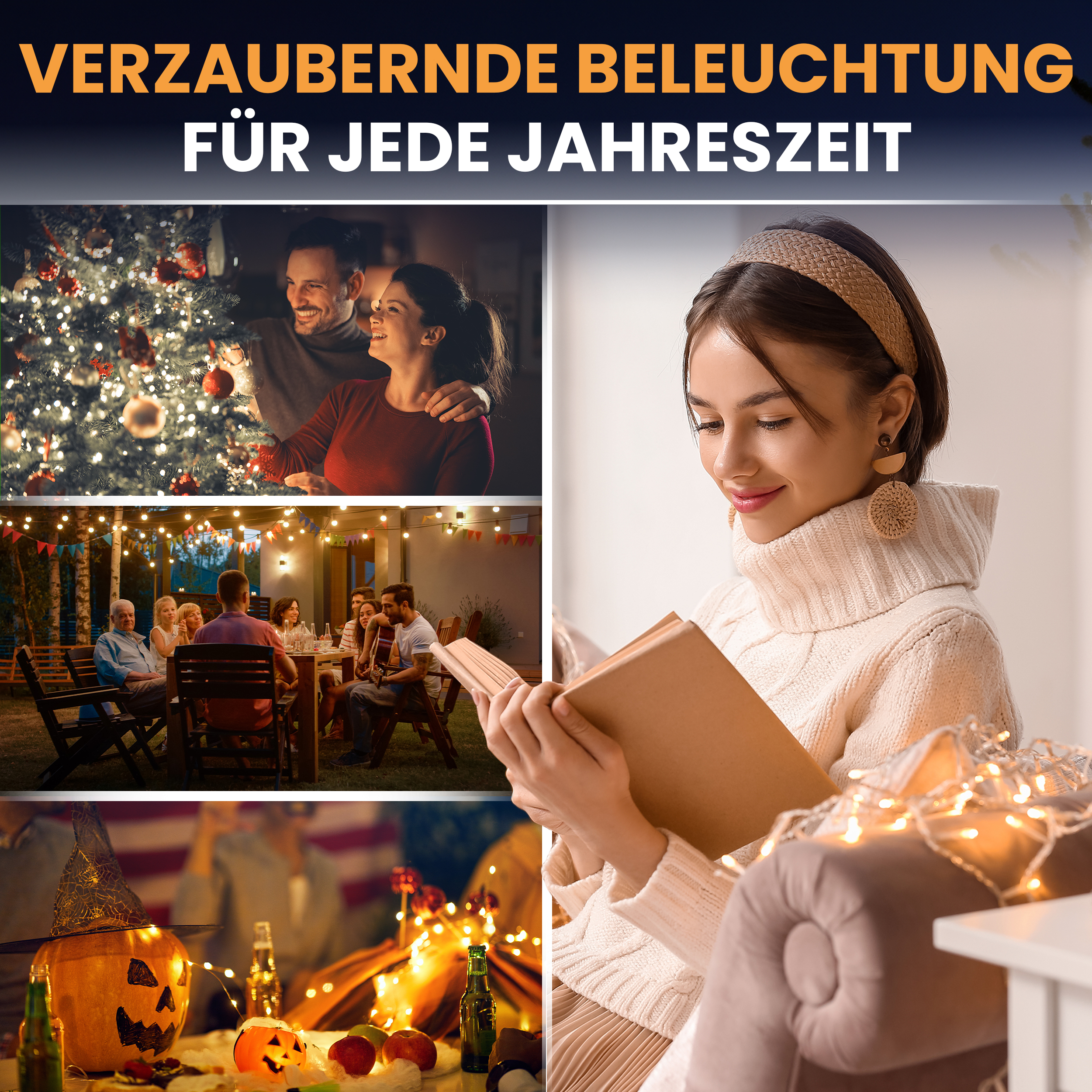 6nuEv8i8DzJr1g LED-Eisregen-Lichterkette mit Flashing-Effekt Lichterkette LED mit Flashlight