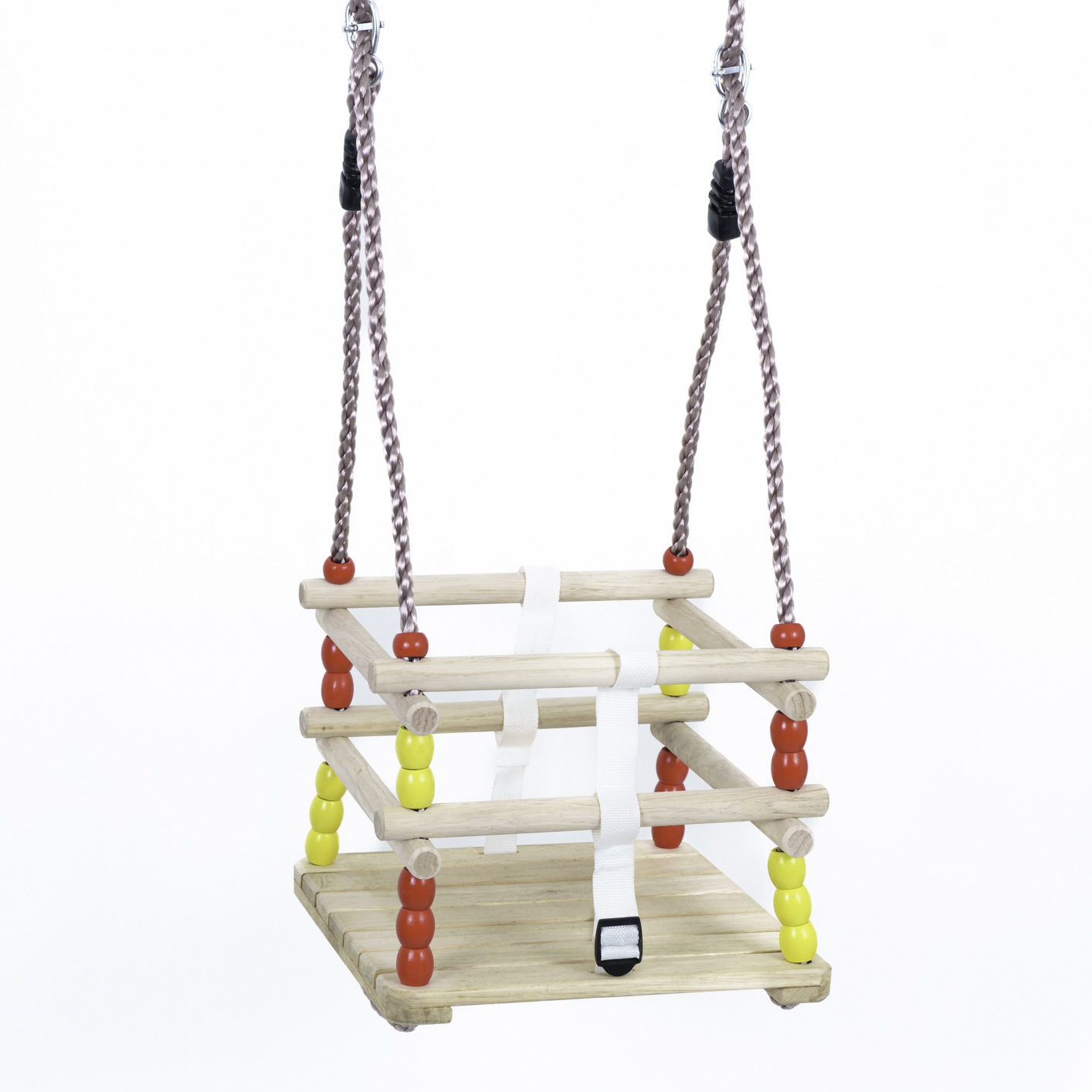Babysitz aus HOLZ Schaukelsitz Babyschaukel Gitterschaukel