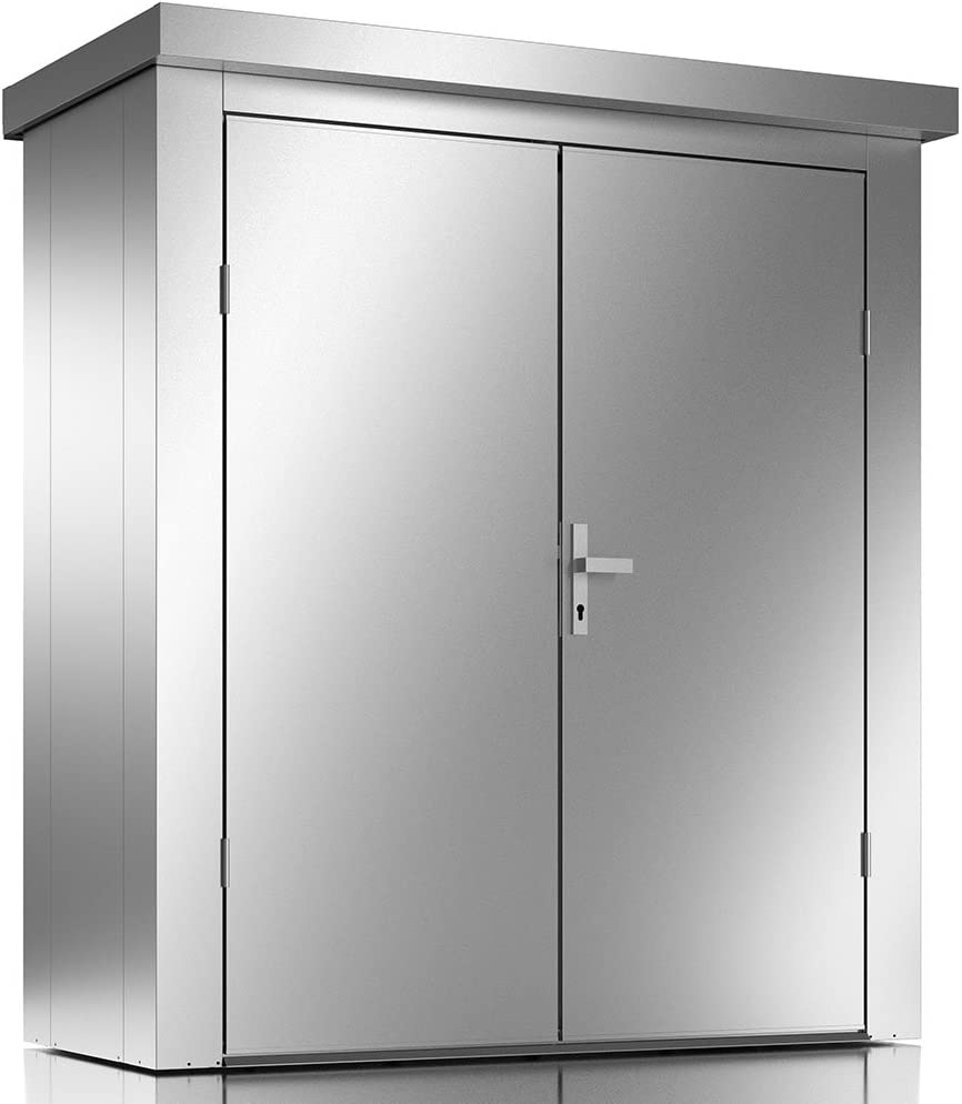 HauptfotoGd7wLx2H9aDC2 Gerätehaus mit Pultdach aus Metall Geräteschuppen Gartenhaus Gartenhütte
