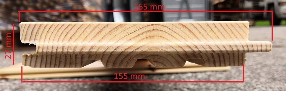 Querschnitt_27x165_beschriftetu1W7I31U5htLt Hobeldielen 27x165 mm Kiefer Natur endgespundet Fußbodenbretter N+F gefast