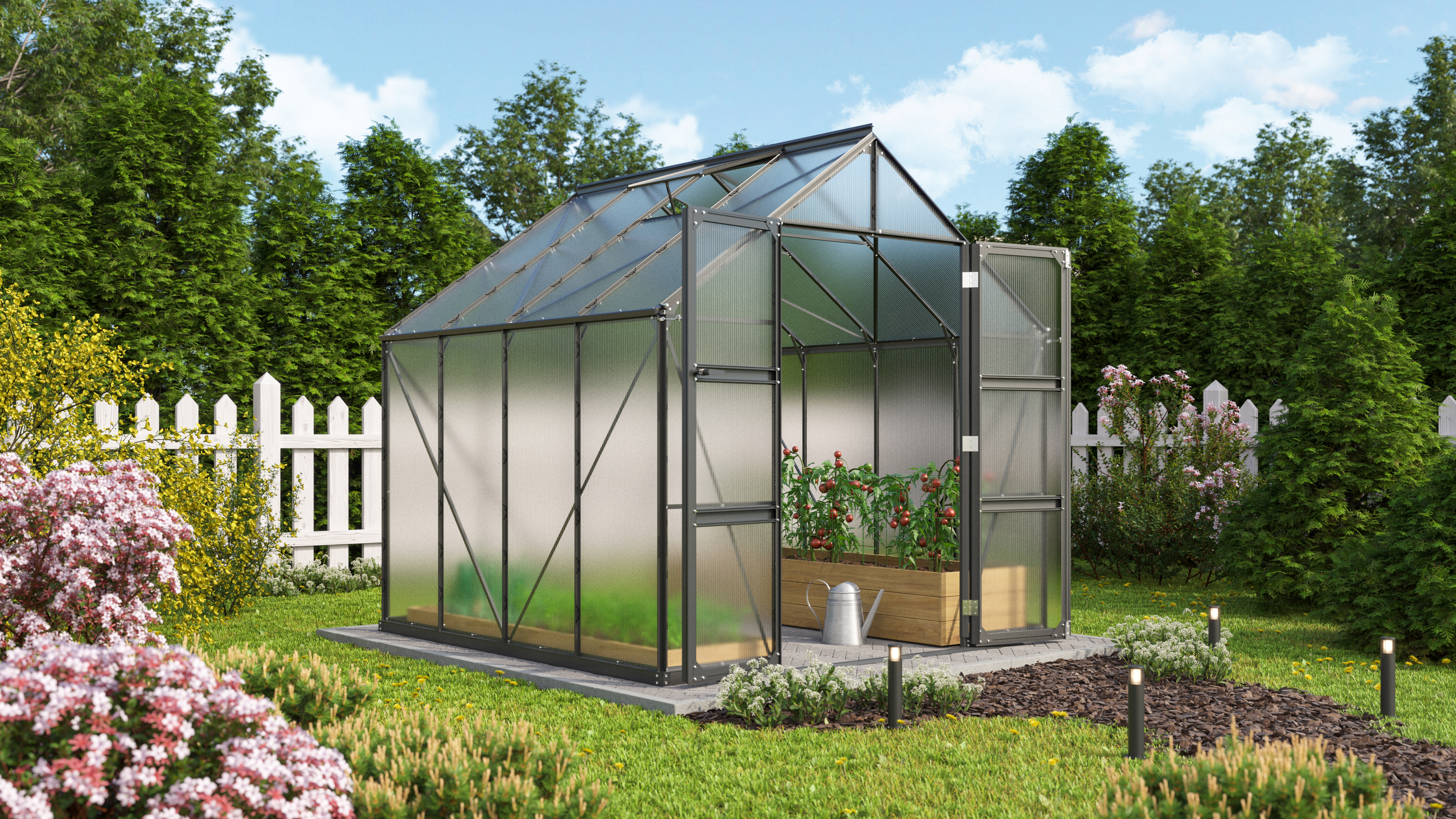 Gewächshaus Domus 6700 HKP4mm, schwarz