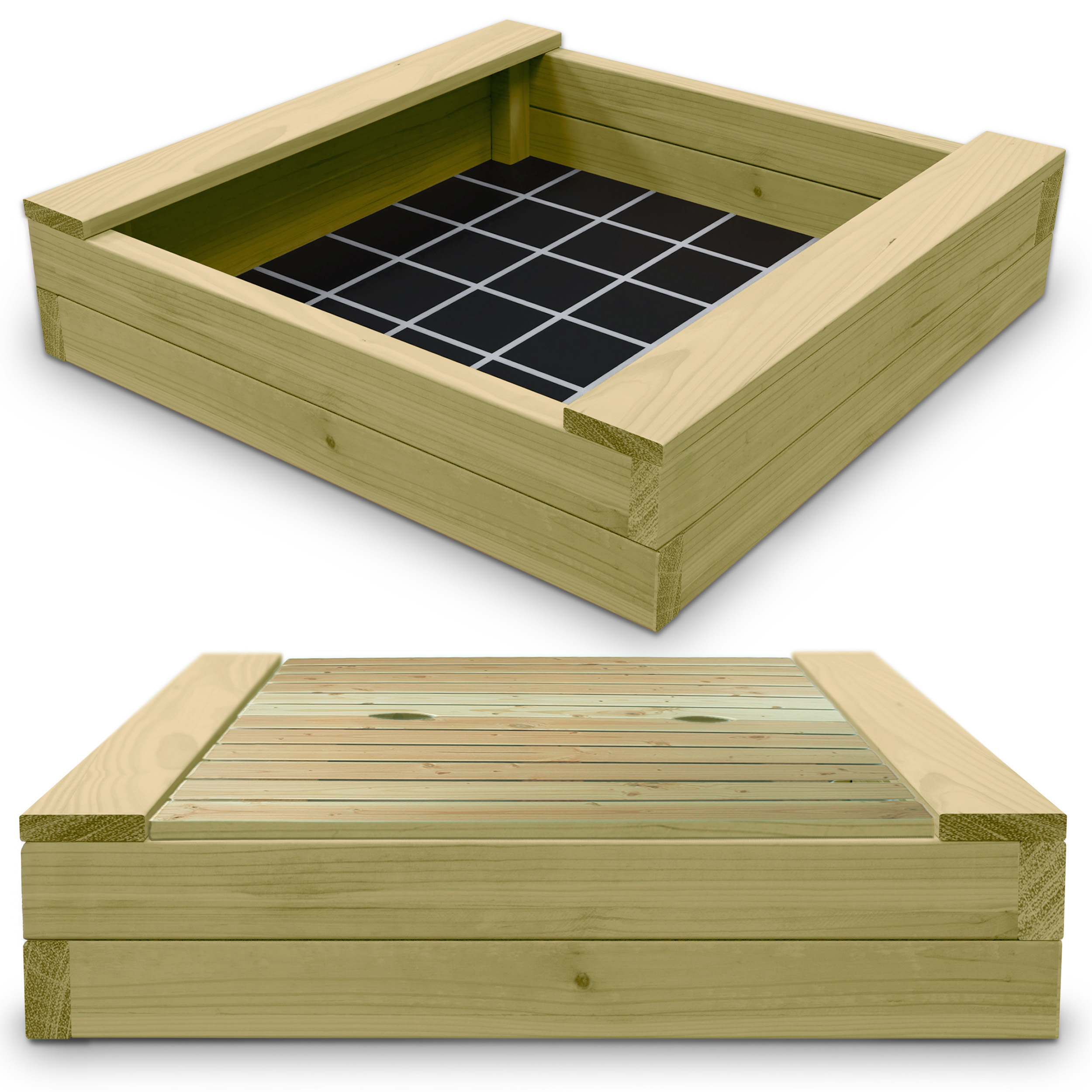 Sandkasten XXL Bär Bohlen aus Kiefernholz 60 mm imprägniert Sandkiste Buddelkiste Sandbox Sandkasten XXL Bär Bohlen aus Kiefernholz 60 mm imprägniert Sandkiste Buddelkiste Sandbox