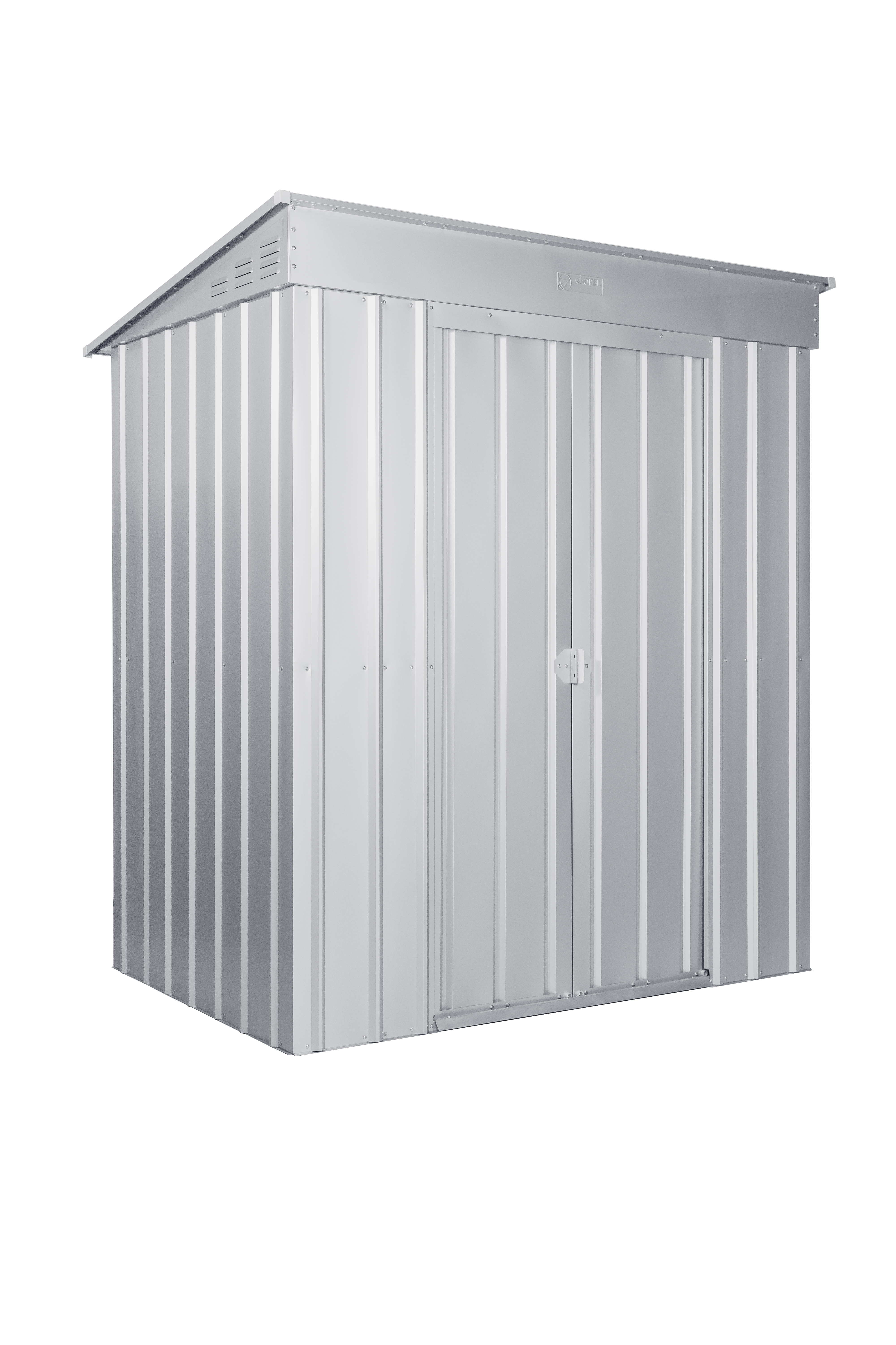 Gerätehaus Pultdach "Skillion" 64, silber metallic