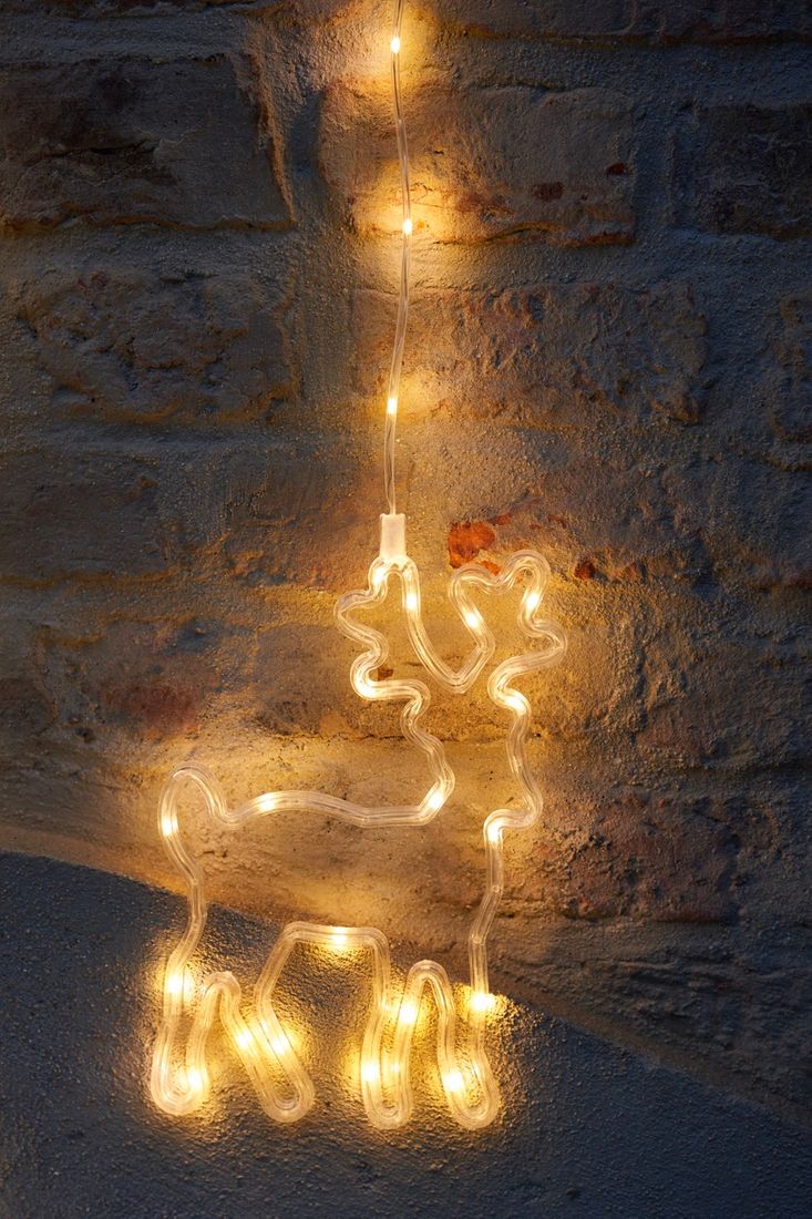 b3V0xTWfKcdc3uN LED-Vorhang Weihnachtsmotive Lichterkette LED warmweiß Fensterdekoration außen innen