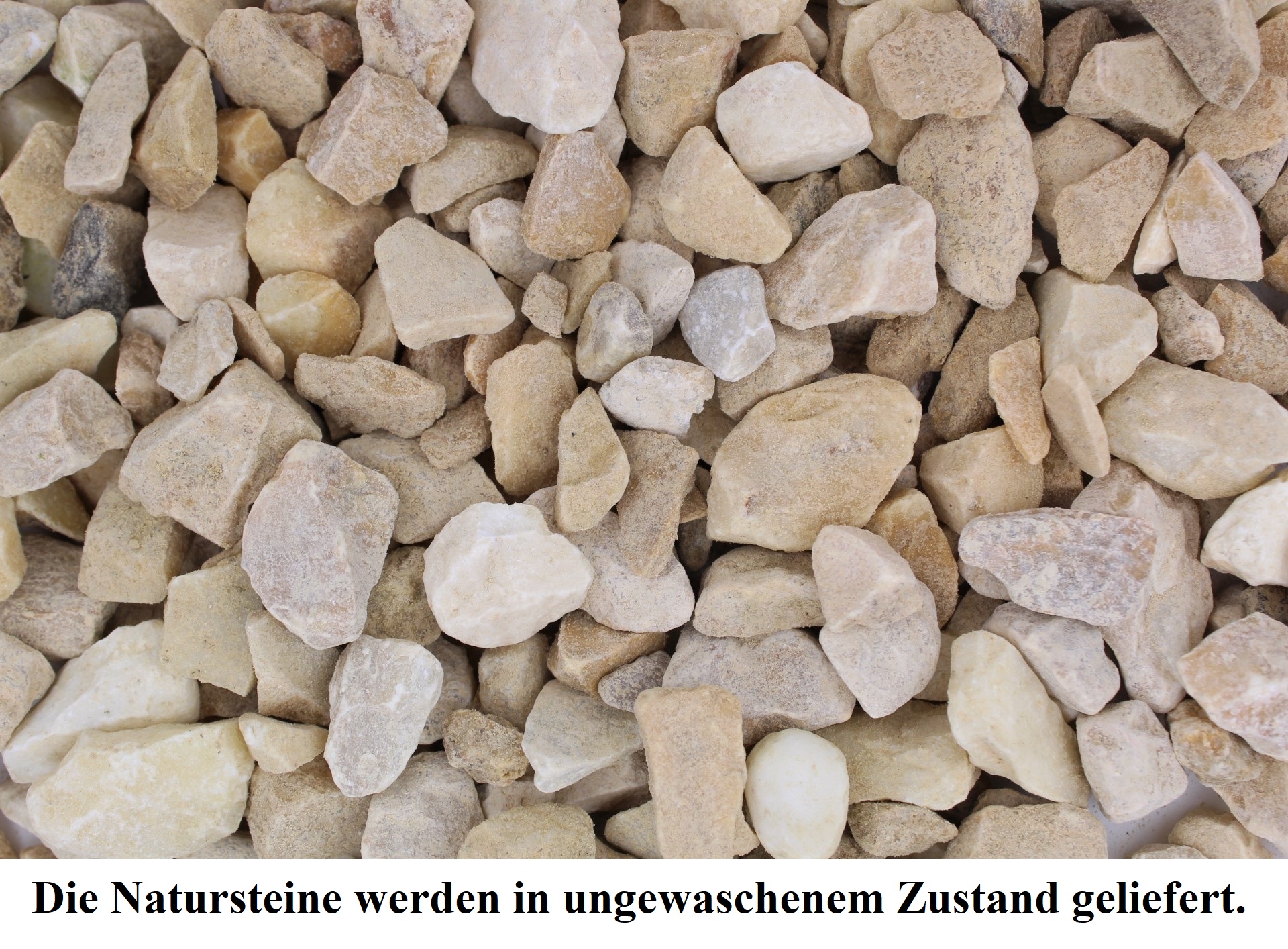 Ziersplitt 25 kg Splitt ungewaschen Gabionenfüllung Deko Garten